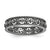 Sterling Silver Black-plated Carved Band, Size 5, Jewelry Ring