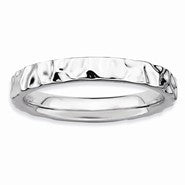Sterling Silver Rhodium Ring