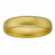 Sterling Silver Gold-plated Satin Ring