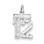 Sterling Silver Small #12 Charm hide-image