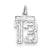 Sterling Silver Small #13 Charm hide-image