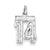 Sterling Silver Small #14 Charm hide-image