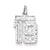 Sterling Silver Small #19 Charm hide-image