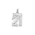 Small #21 Charm in Sterling Silver