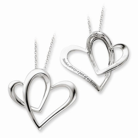 Sterling Silver Mother A Part Of My HeartNecklace