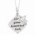 Sterling Silver Antiqued CZ I Love You To Heaven and Back Star Necklac Necklace