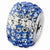 Sterling Silver Blue Graduated Crystal Bead Charm hide-image
