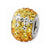 Yellow Graduated Crystal Charm Bead in Sterling Silver