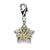 Amore La Vita Sterling Silver W/14k Gold Ant. Diamond Star Charm hide-image