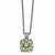 14K Yellow Gold Diamond & Peridot Necklace