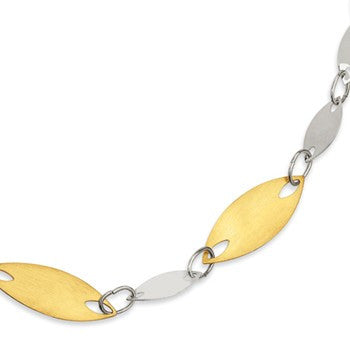 Sterling Silver and 18K Gold-Plated Fancy Necklace