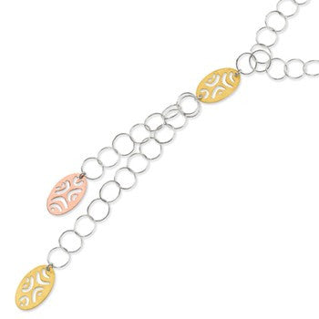 Sterling Silver and 18K Yellow &-Plated Fancy Necklace