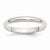 Sterling Silver 3mm Half-Round Wedding Band