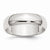 Sterling Silver 6mm Half-Round Wedding Band