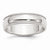 Sterling Silver 6mm Half Round Milgrain Wedding Band