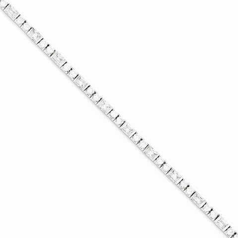 Sterling Silver Cz Bracelet