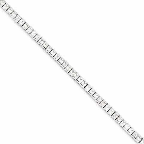 Sterling Silver Cz Tennis Bracelet