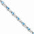 Sterling Silver Blue Topaz Bracelet