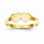 14k Yellow Gold Childs Double Heart Ring