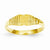 14k Yellow Gold Childs Polished & Satin Ring