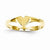 14k Yellow Gold Children's Heart Ring