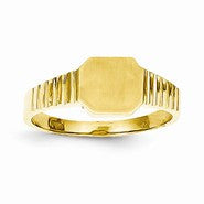 14k Yellow Gold Child's Signet Ring