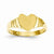 14k Yellow Gold Baby Heart Signet Ring