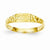 14k Yellow Gold Baby Triangle Textured Ring
