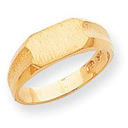 14k Yellow Gold Signet Ring