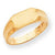 14k Yellow Gold Signet Ring