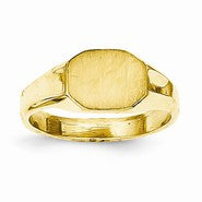 14k Yellow Gold Signet Ring