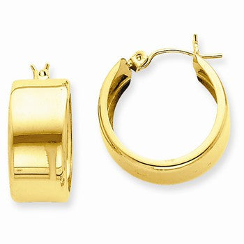 14k Yellow Gold Hoop Earrings