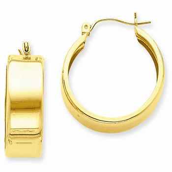 14k Yellow Gold Hoop Earrings