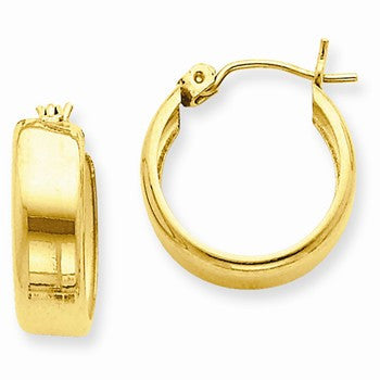 14k Yellow Gold Hoop Earrings