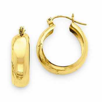 14k Yellow Gold Hoop Earrings