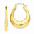 14k Yellow Gold Polished Hoop Earrings
