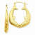 14k Yellow Gold Polished Dolphin Hoop Earrings