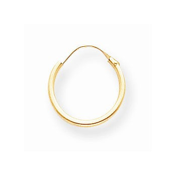 14k Yellow Gold Hoop Earrings