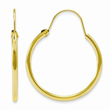 14k Yellow Gold Hoop Earrings