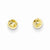 14k Yellow Gold Diamond Cut 4mm Half-Ball Post Earrings