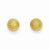14k Yellow Gold Laser Cut 5mm Ball Post Earrings