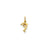 Madi K Small Hollow Dolphin Charm in 14k Gold