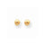 14k Yellow Gold Polished 4mm Ball Screwback Earrings