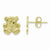 14k Yellow Gold Polished Teddy Bear Earrings
