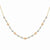 14K Tri-Color Gold Fancy Mirror Beaded Necklace