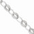 14K White Gold Polished and Textured Hollow Bracelet