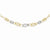 14K Two-Tone Textured Hollow Necklace