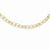 14K Yellow Gold Double Strand Oval Links Necklace
