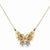 14K Two-Tone Yellow & Rhodium Butterfly Necklace