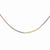 14K Tri-Color Gold Section Strands Necklace